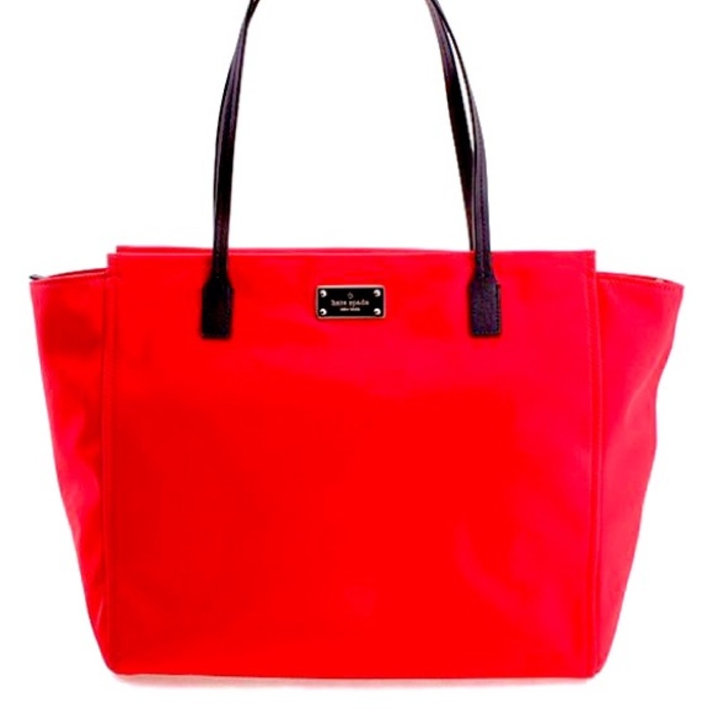 🆕KATE SPADE🍒Cherry Red Large Taden Tote Purse