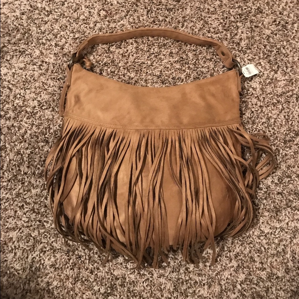Fringe shoulder bag
