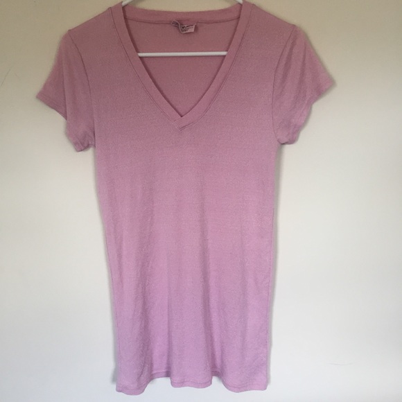 ❌SOLD! ❌MICHAEL STARS Pink V Neck Size OSFM - Picture 3 of 8