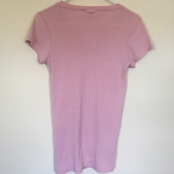 ❌SOLD! ❌MICHAEL STARS Pink V Neck Size OSFM - Picture 5 of 8