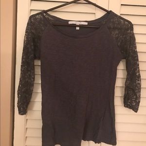 Delia*s 3/4th Sleeve Lace Shirt