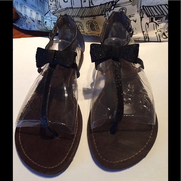 Material Girl Shoes - Material Girl Black Sandals