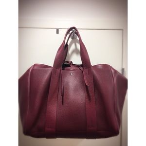 Theory Burgundy Duffle Bag