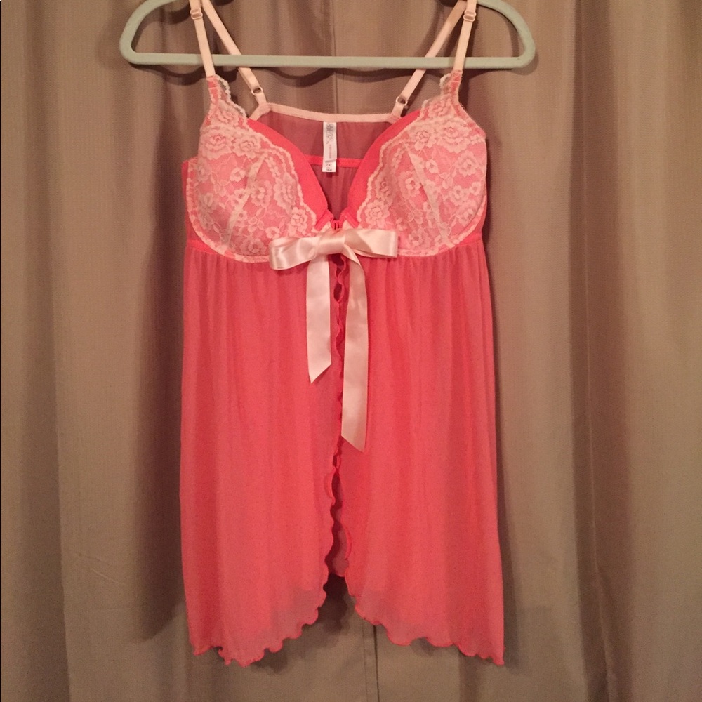 Coral nighty/teddy