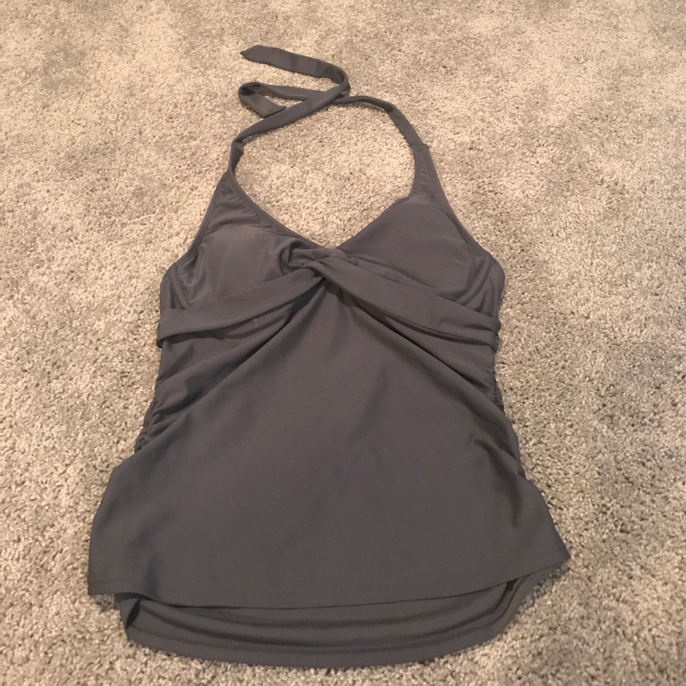 Quality, flattering  Athleta Tankini - grey 36 b/c