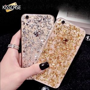 KISSCASE Gold Bling Paillette Skin Case