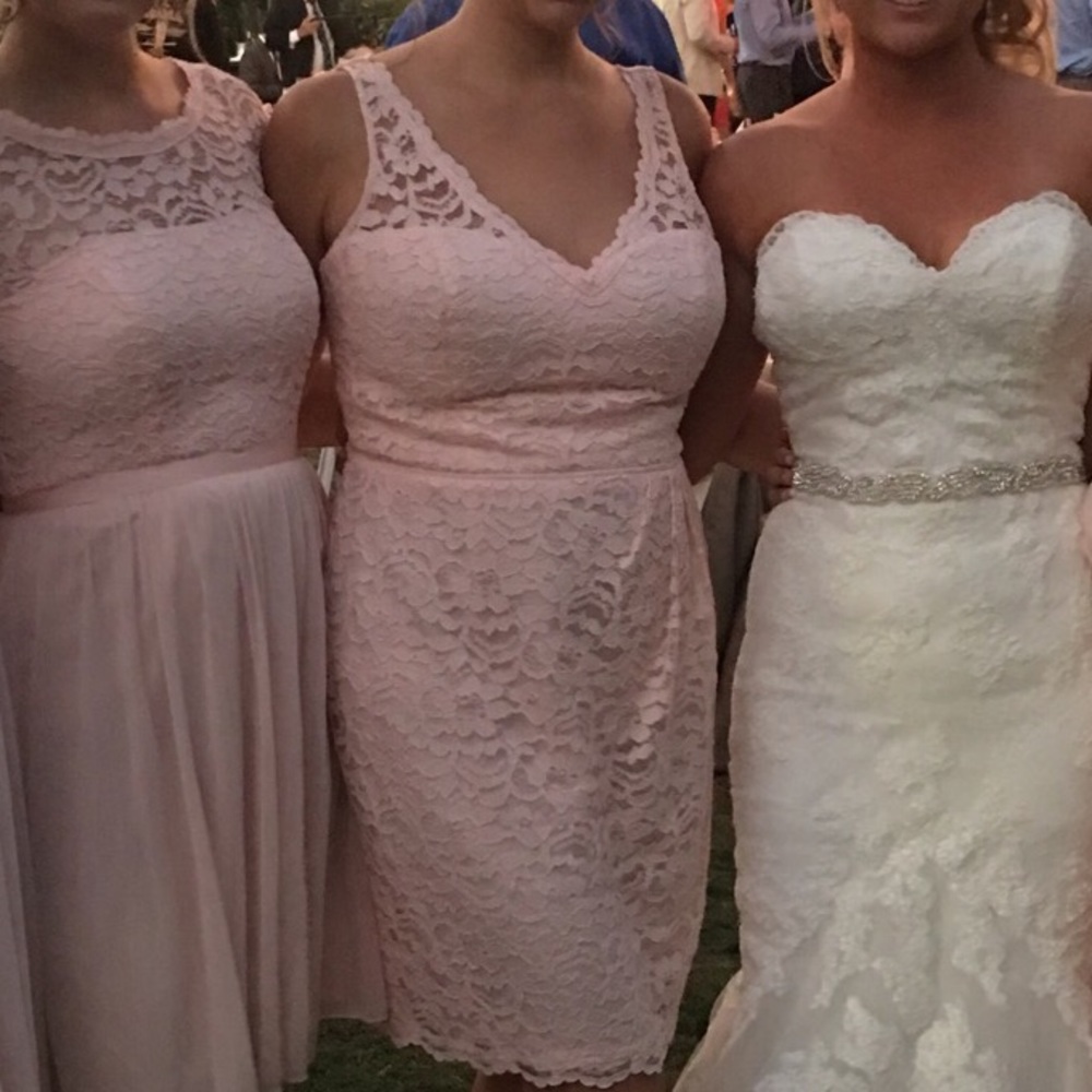 Size 14 David Bridal lace dress