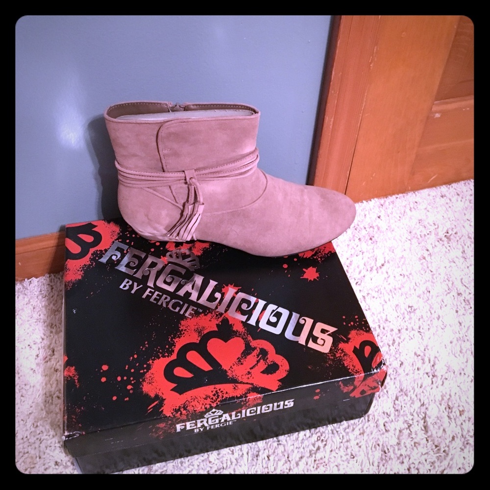 Fergalicious toupe booties