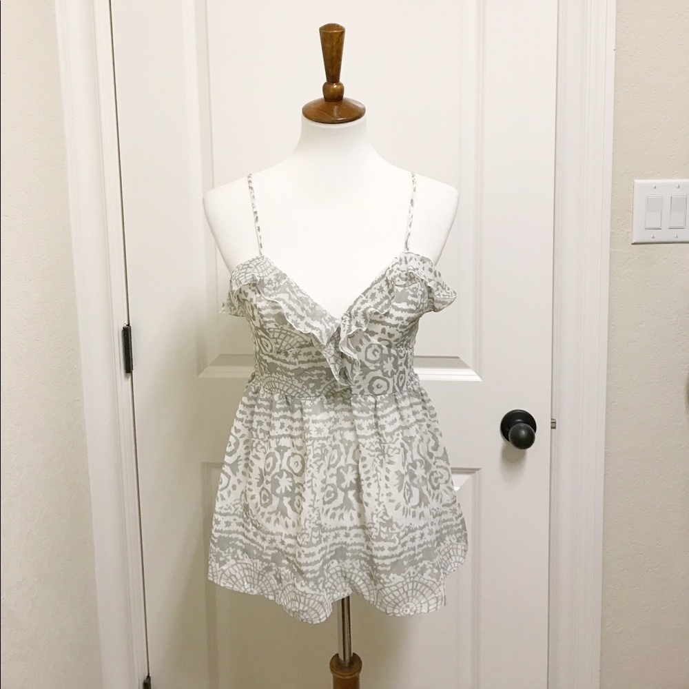 PacSun spaghetti strap ruffle top NWOT - M