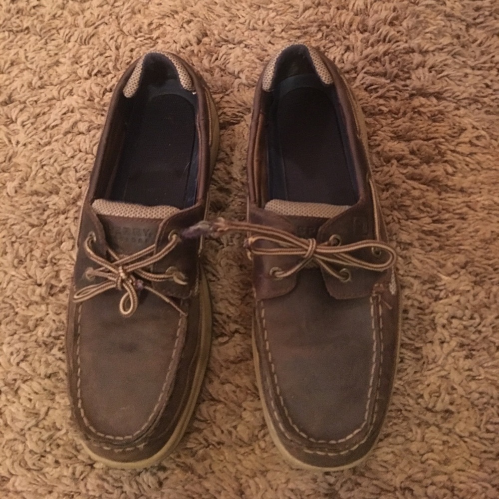Sperry dark brown size 12 men's
