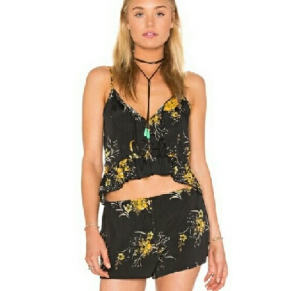 NWT Band of Gypsies @ Topshop floral crop top