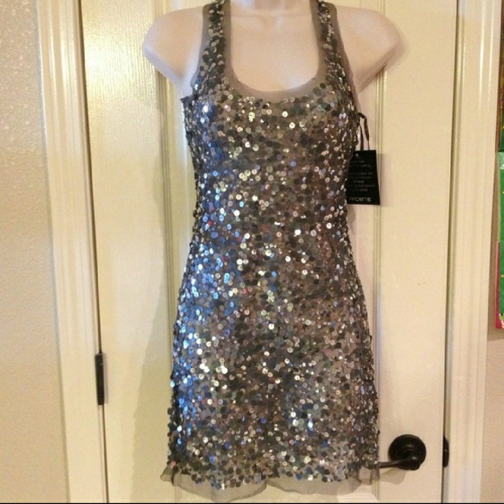 Gunmetal Sequined Top
