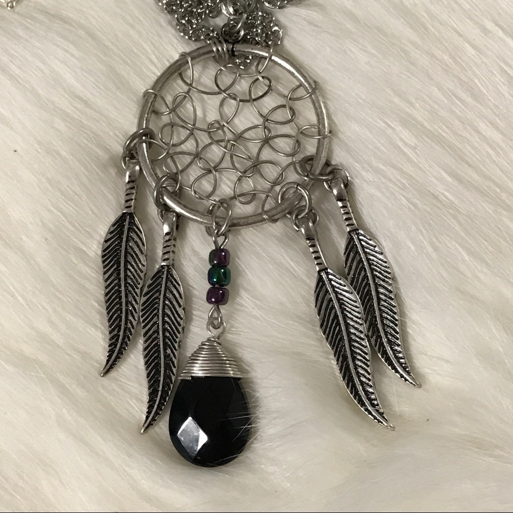 Handmade Dream Catcher Necklace - Picture 2 of 2