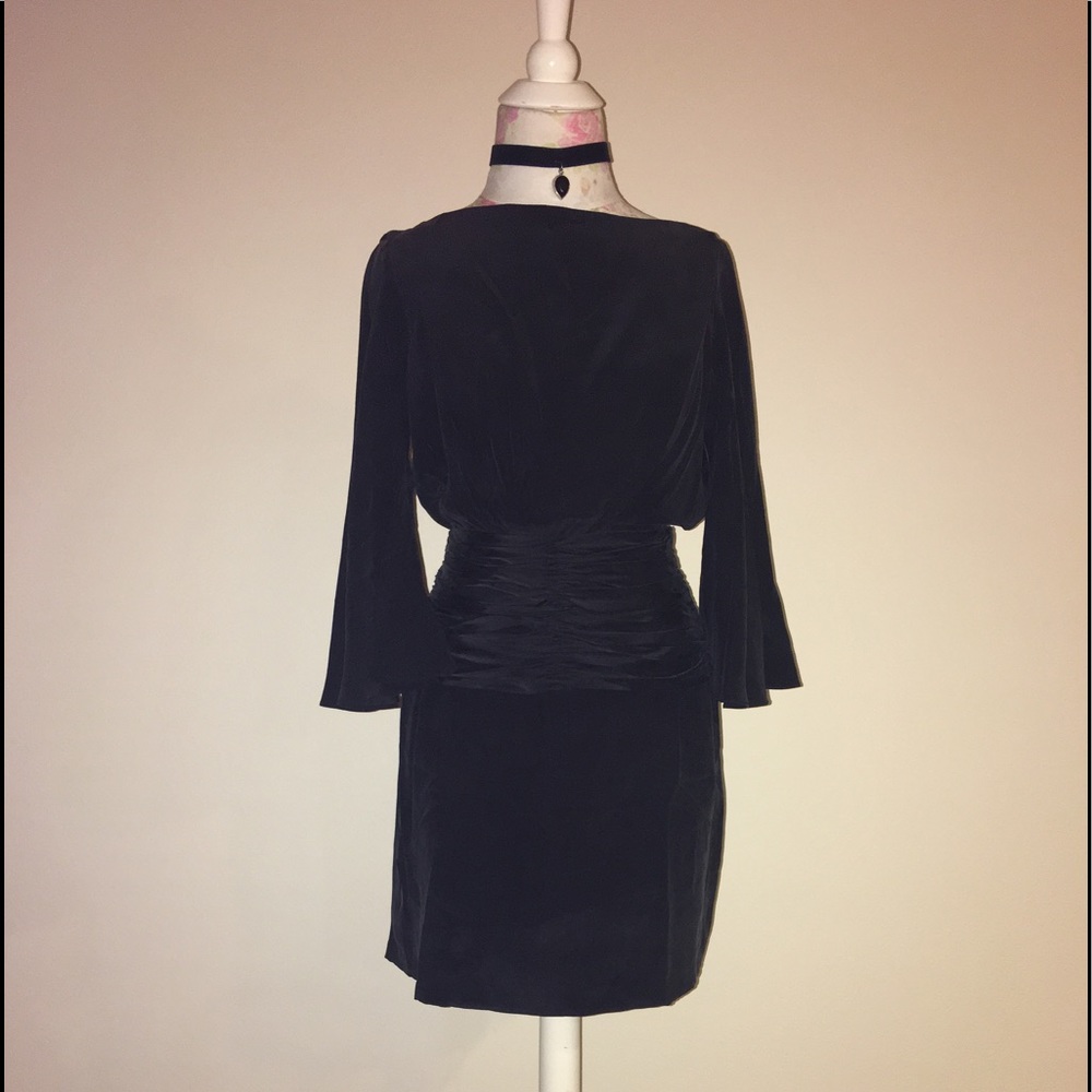 Vintage Black bell sleeve dress