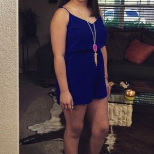 Dark royal blue romper