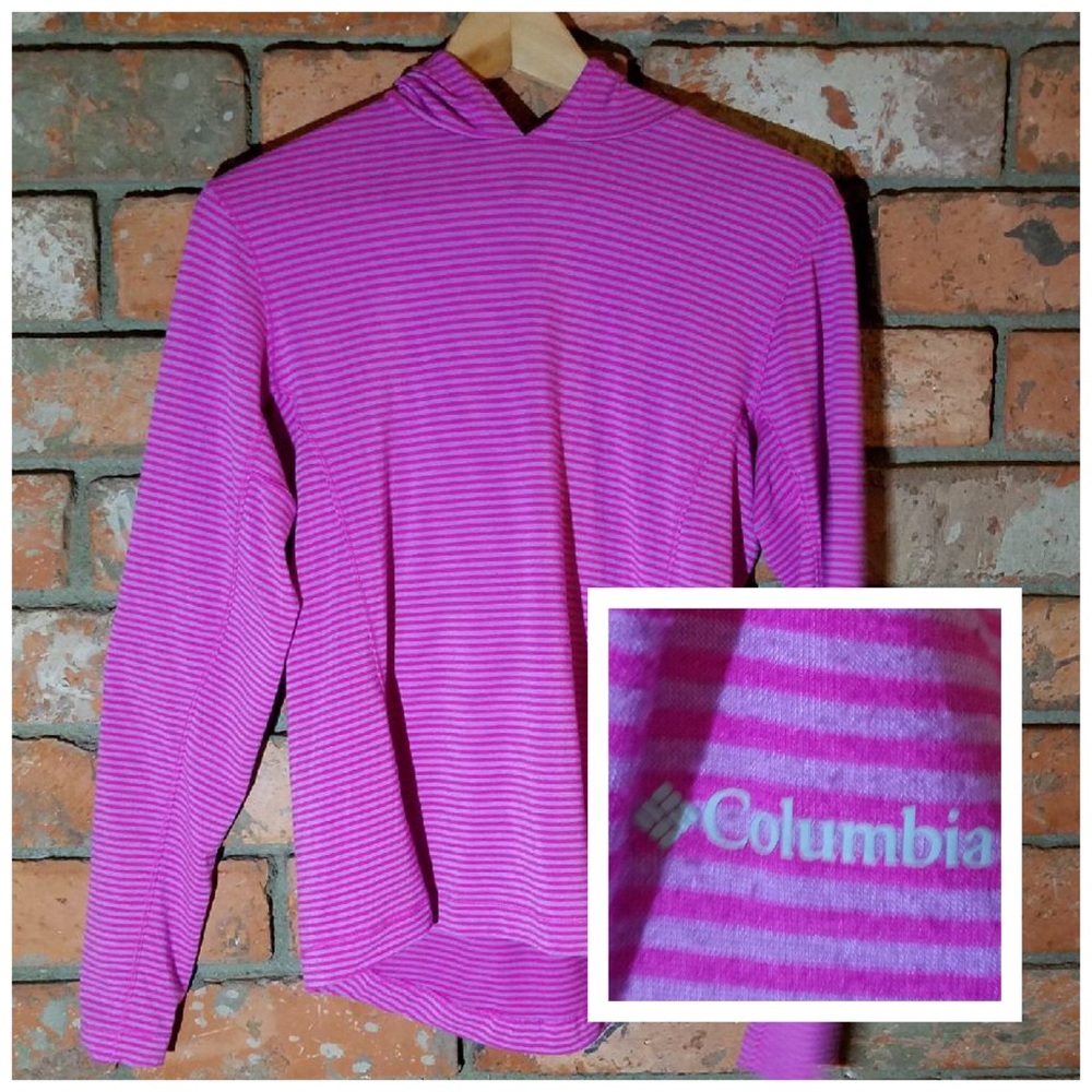Columbia Sunday Trail Hoodie Pullover M Berry Pink