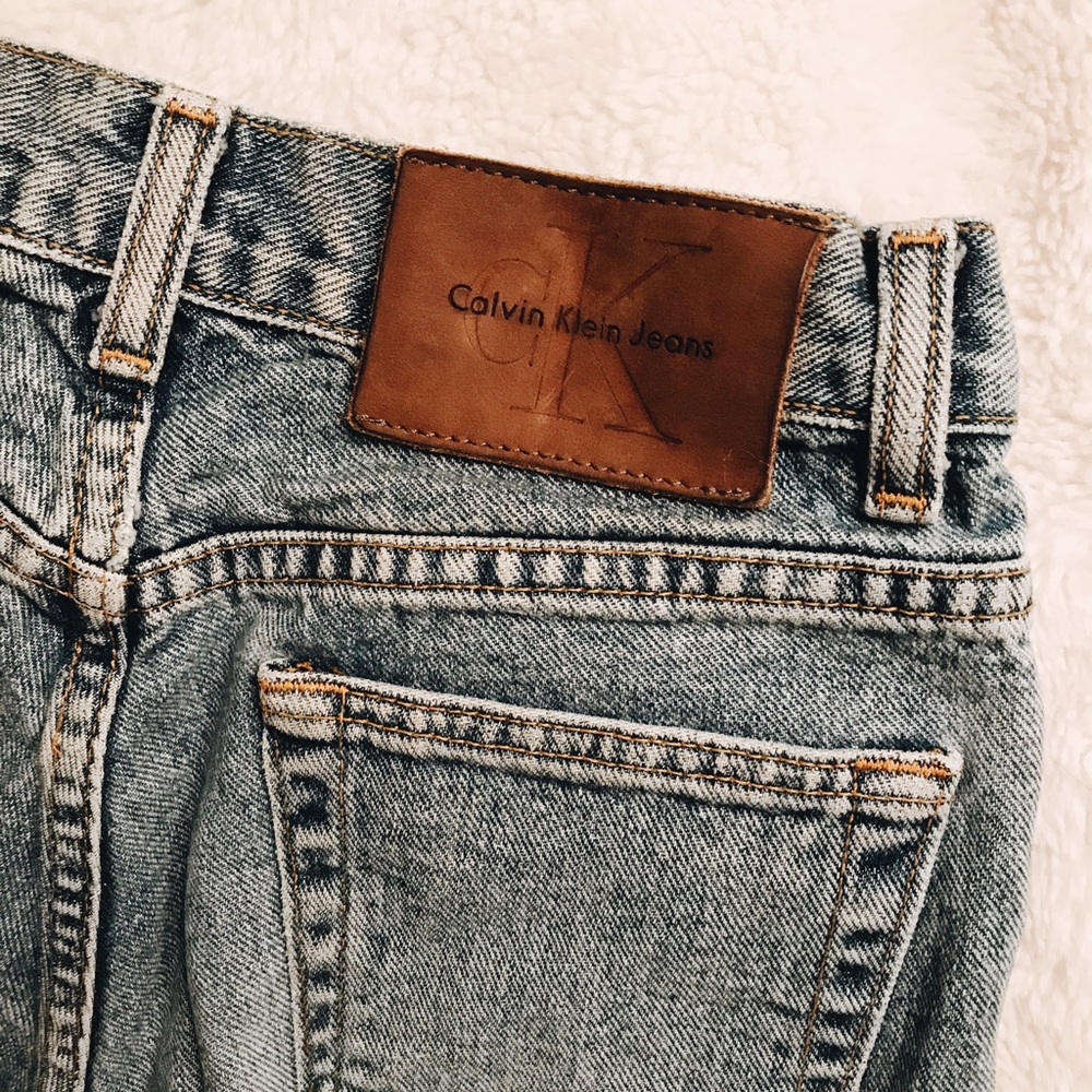 Vintage Calvin Klein High Waisted Jean Shorts