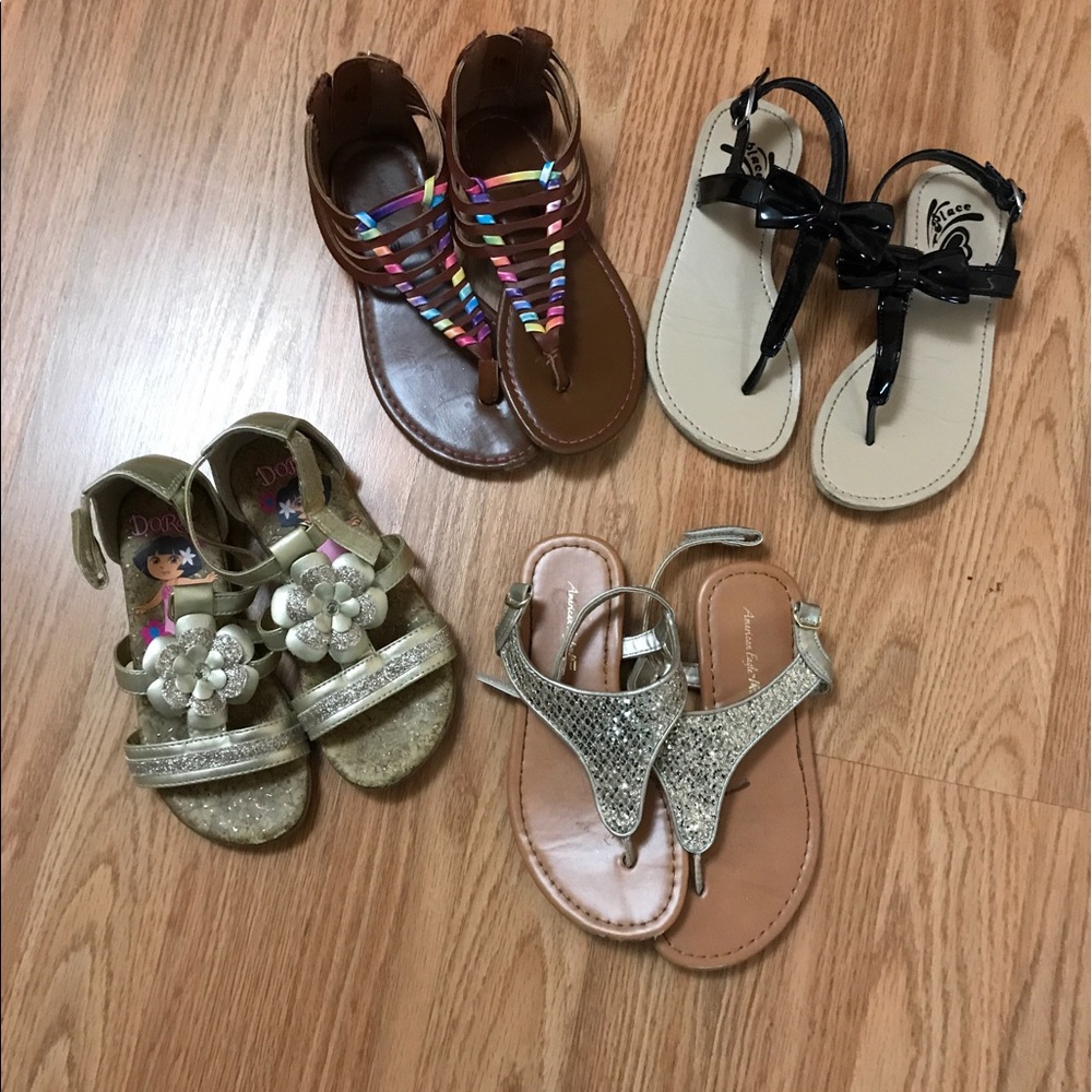 Lot of toddler sandals