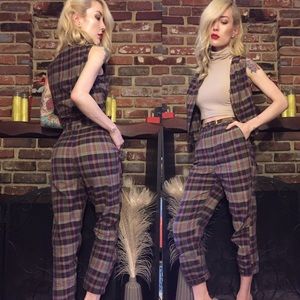 Vintage 70's 3 piece suit set; vest, pants, belt Vintage 70's 3 piece suit set; vest, pants, belt