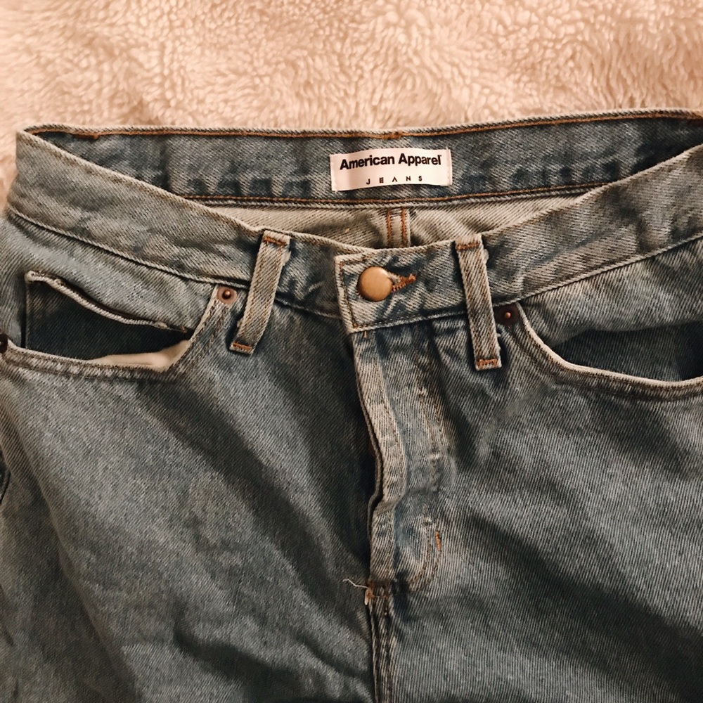 American Apparel Boyfriend High Waisted Jeans
