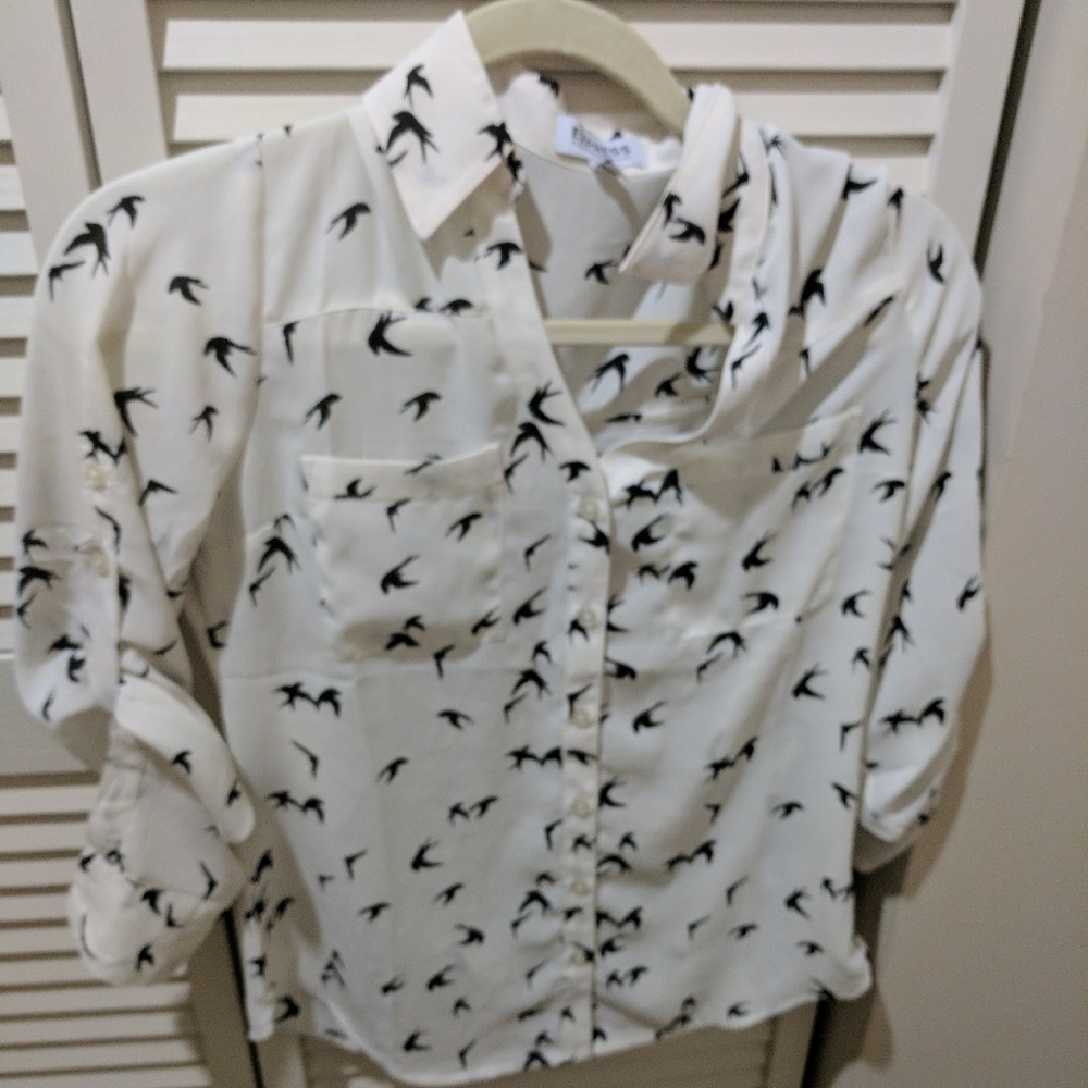 Free bird print express blouse