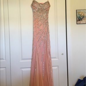Champagne colored long dress