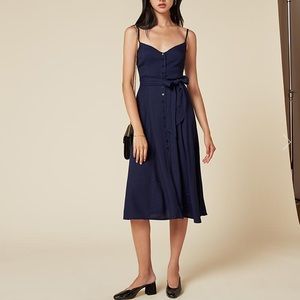 NWOT spaghetti strap button up dress