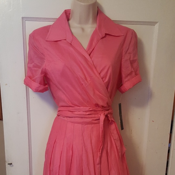 Alex Marie | Dresses | Nwt Alex Marie Maura Dress Pink Wrap Retro ...