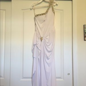 Pure White crystal dress