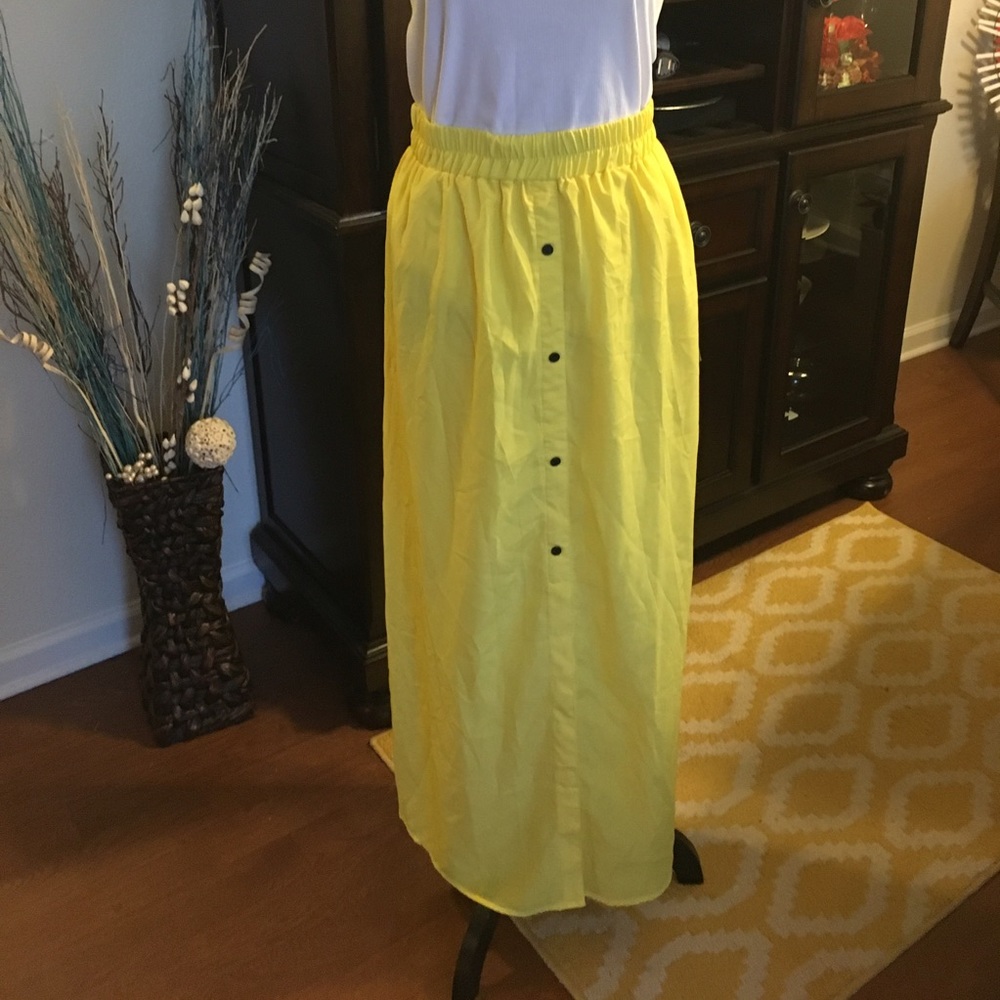Yellow Maxi Skirt