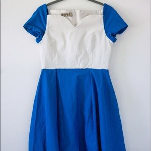 Asos Vesper Sherry Fit & Flare Midi Dress