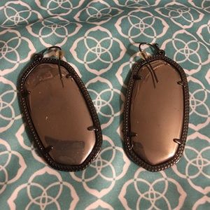 Danielle Drop Earrings in Hematite-- Kendra Scott