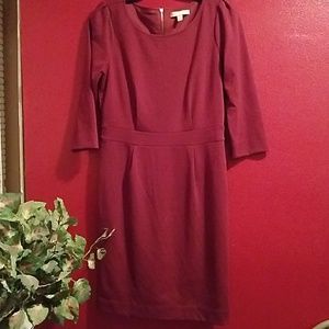 Banana Republic Maroon Midi Dress