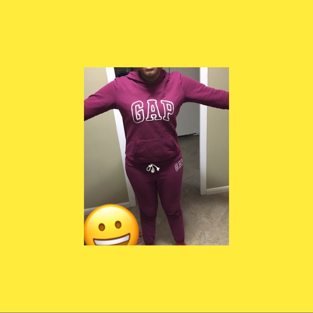GAP Red and White Jogging Suit.