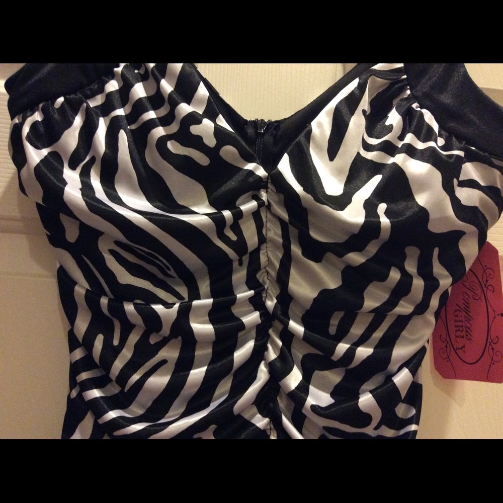 Black and White Cocktail Dress