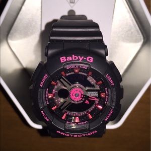 BABY G WATCH PINK/ BLK