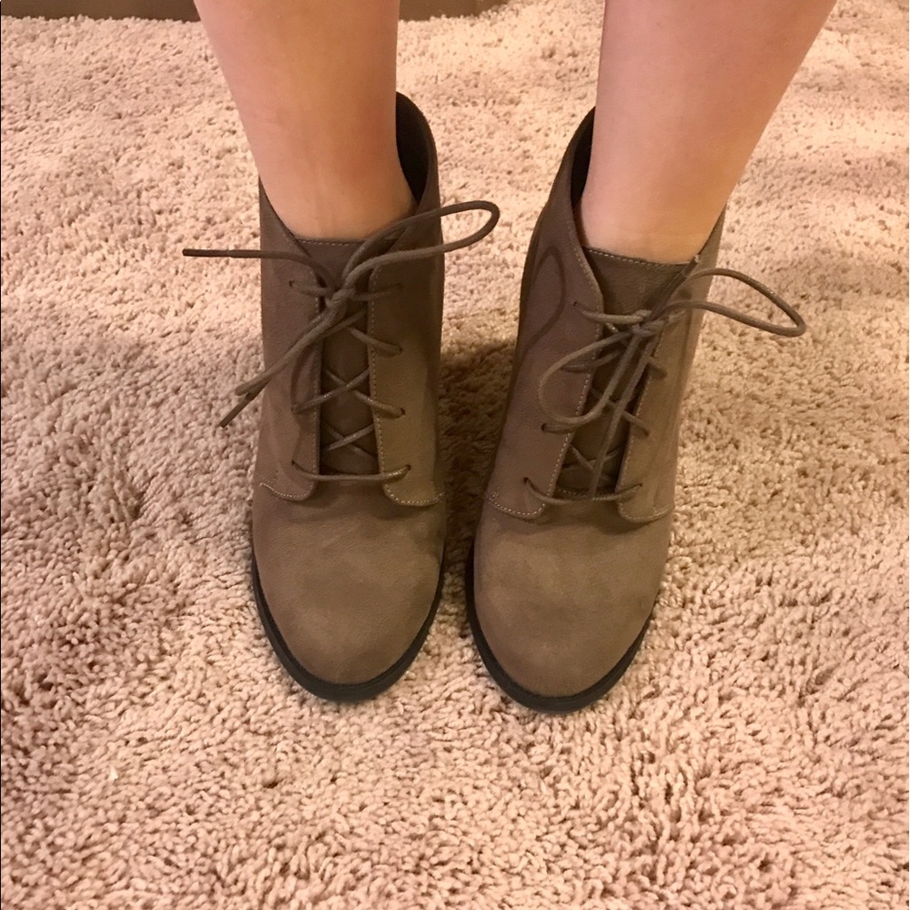 Call It Spring Lace Up Booties