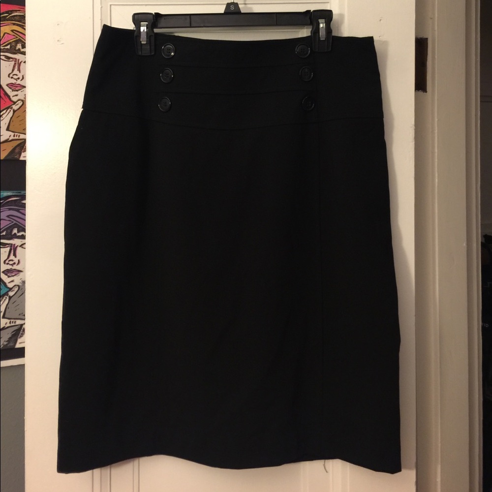 Black pencil skirt