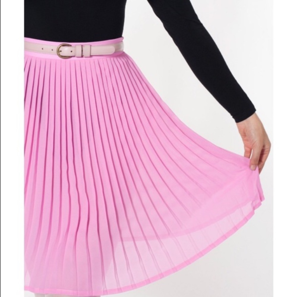 Pink Chiffon American Apparel Skirt :)