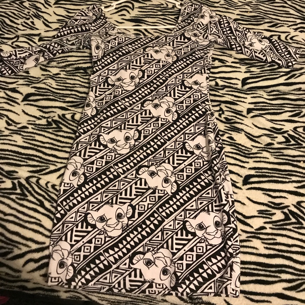 Printed body on dress