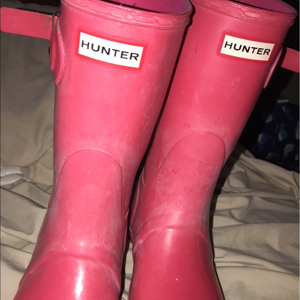 Hunter rain boots in good condition!!