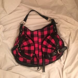 Pink Plaid Flanel Bag