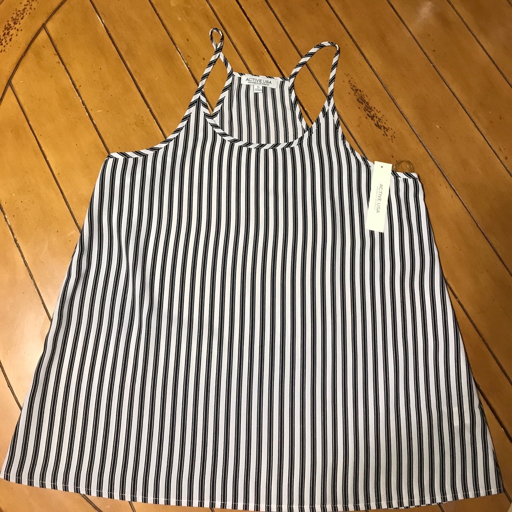Black and white tank. Brand new with tags!