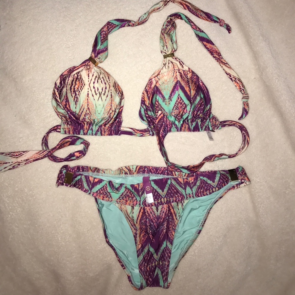 Vix Multicolored "Bia Tube" Bikini Top D Cup