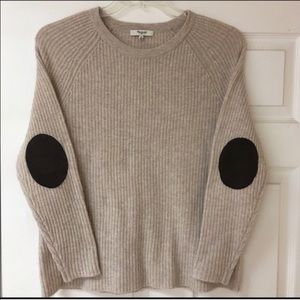 Madewell Wool Sweater with Elbow Patches