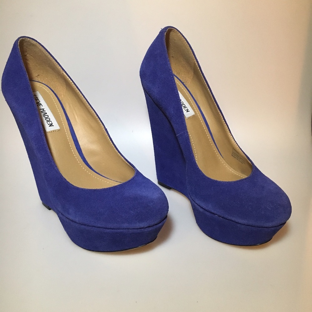 Blue Steve Madden Heels Sz 7