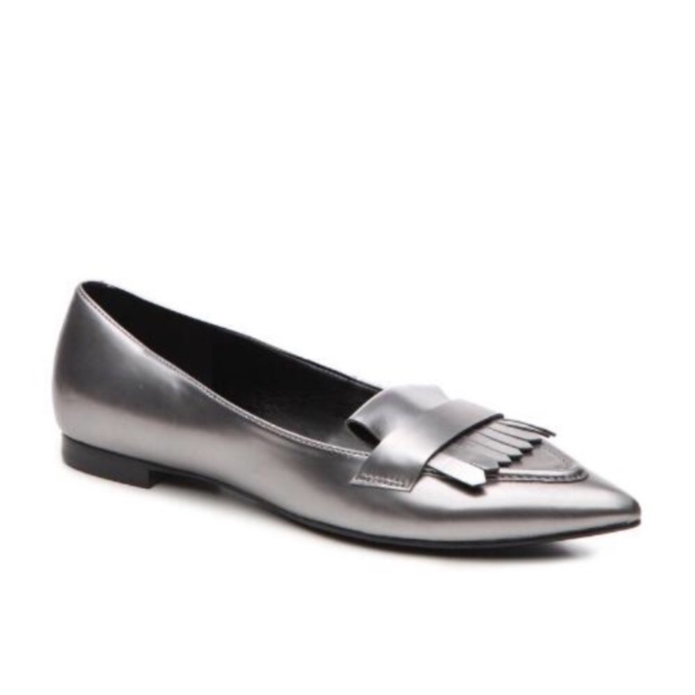 Marc Fish Silver Loafers