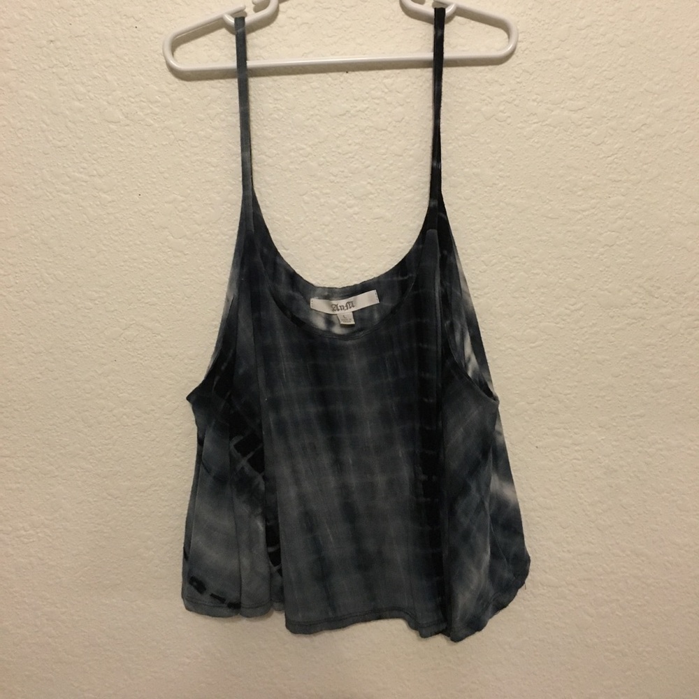 A Blue Tye Dye Tank Top