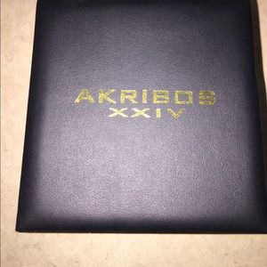 Women's akribos xxiv champagne gold with diamond