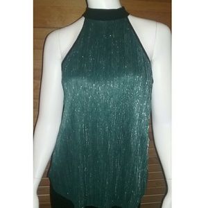 💗💟Rue 21 Shimmering Green Top, size small💟💗NWT